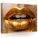 Obraz TWARZ KOBIETY ZŁOTE USTA Na Płótnie 60x40