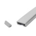 Zakończenie do listwy poręczowej PVC PREMIUM 40x8 mm, zaślepka do profilu poręczowego PREMIUM, szary