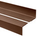 Profil schodowy PCV 40x60 mm, antypoślizgowy nosek schodowy, RDD, brąz, 150 cm