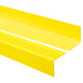 Profil schodowy BHP 50x50mm, ostrzegawczy antypoślizgowy nosek schodowy PCV, RGP-O, żółty