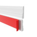 Listwa przypodłogowa samoprzylepna PVC, elastyczna listwa cokołowa, frezowana - retro 32mm, 5m, biały, RAL 9003