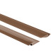 Elastyczny profil najazdowy PVC do płytek, dywanów, brązowy