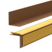 Minimalistyczna listwa przypodłogowa samoprzylepna PVC - twarda, brąz