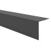 Kątownik twardy PCV ozdobny, profil L kątowy, narożnik dekoracyjny, KT, ciemnoszary