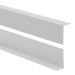 Profil kątowy PVC nierównoramienny, ochrona krawędzi, ochrona narożników, szary