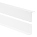 Profil kątowy PVC nierównoramienny, ochrona krawędzi, ochrona narożników, biały