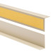 Profil kątowy PVC nierównoramienny, klejony po zewnętrznej stronie, ochrona narożników, beżowy