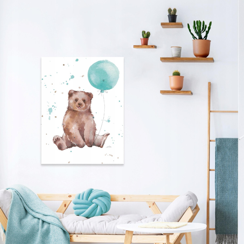 Obraz DO POKOJU DZIECKA Niedźwiedź Płótno 60x40