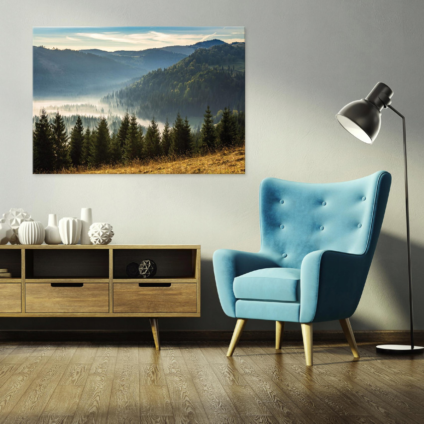 Obraz Na Płótnie GÓRY KRAJOBRAZ Natura Las 120x80