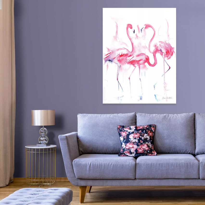 Obraz DO POKOJU DZIECKA Flamingi Na Płótnie 100x70