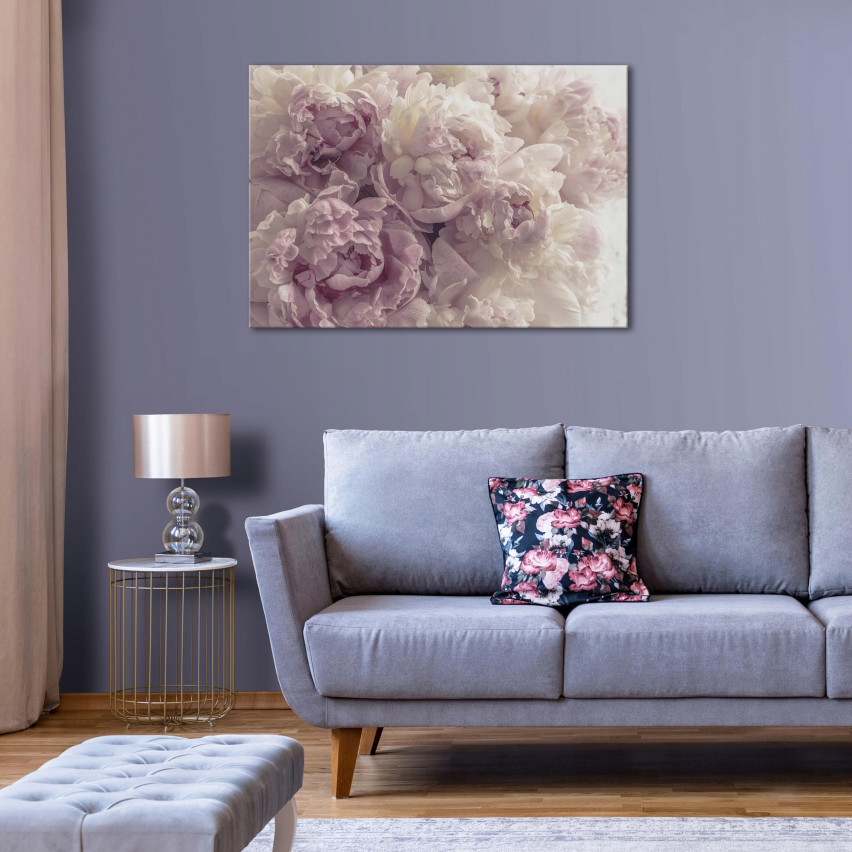 OBRAZ NA PŁÓTNIE ŚCIANĘ KWIATY PIWONIE DO SYPIALNI SALONU NOWOCZESNY 40x30 PP13818