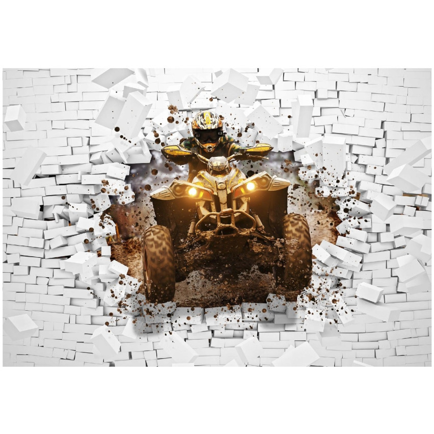 FOTOTAPETA QUAD 3D DLA CHŁOPCA GRACZA TAPETA DO POKOJU DZIECIĘCEGO 200x140