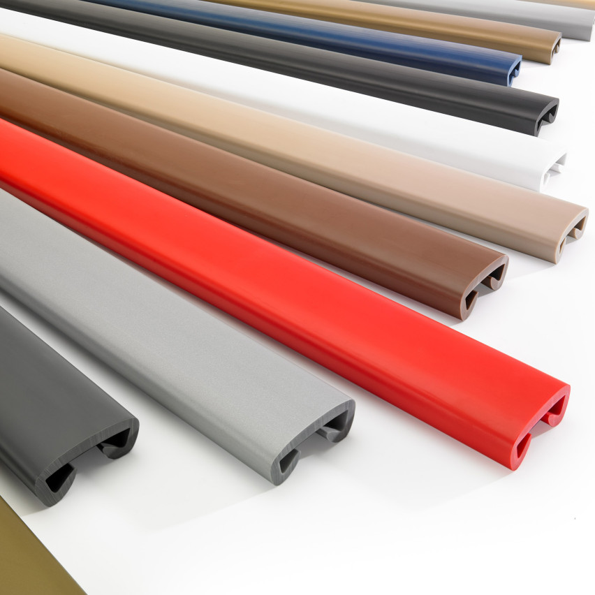 Listwa poręczowa PCV PREMIUM, poręczówka 40x8mm bordowy