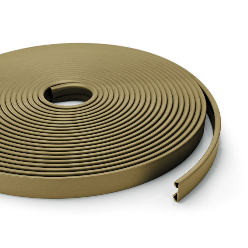 Listwa poręczowa PCV STANDARD 40x8mm mosiądz