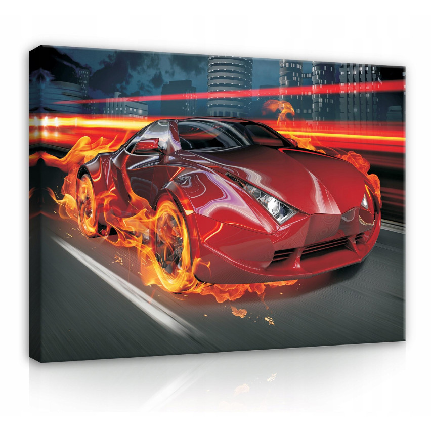 Obraz DO POKOJU DZIECKA Młodzieżowego Auto 120x80
