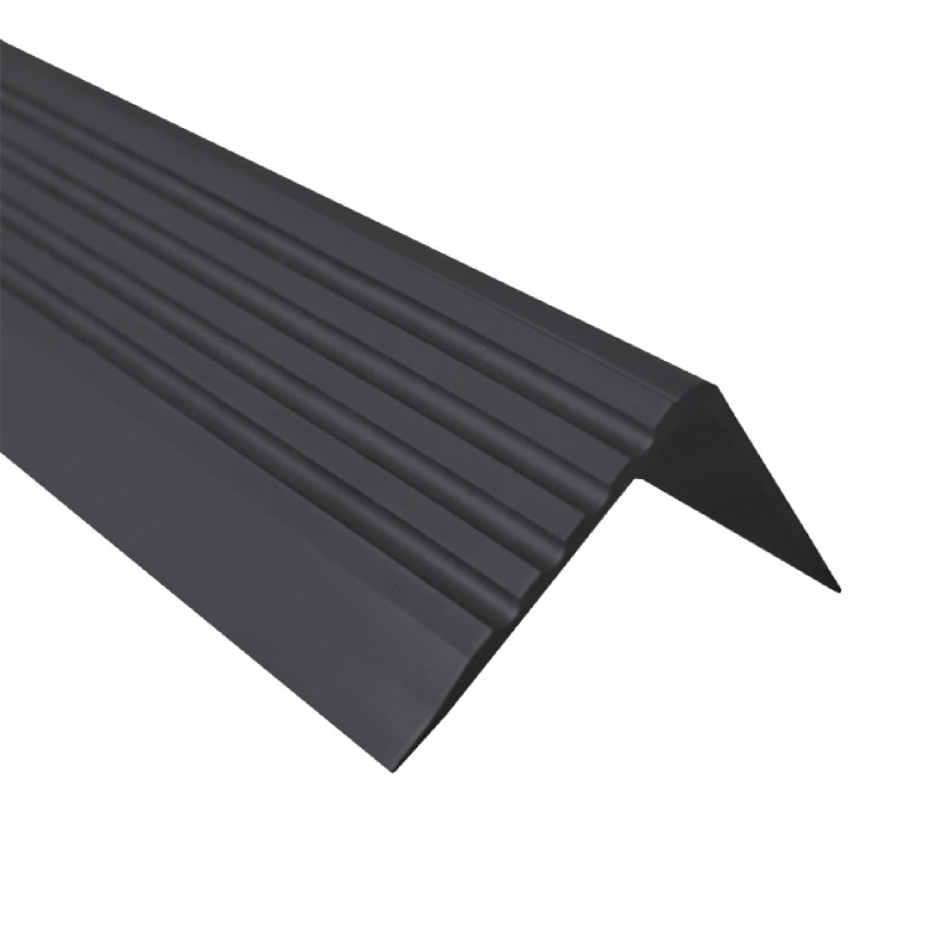 Profil schodowy antypoślizgowy z klejem 50x42mm, czarny