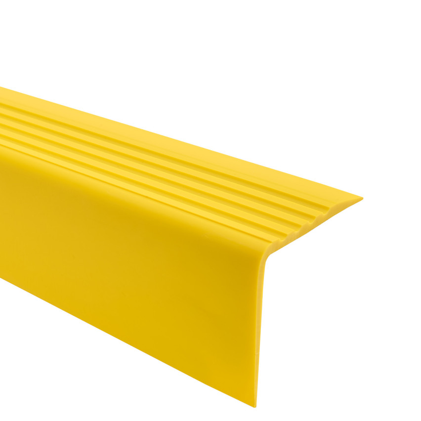 Profil schodowy antypoślizgowy z klejem 50x42mm, żółty