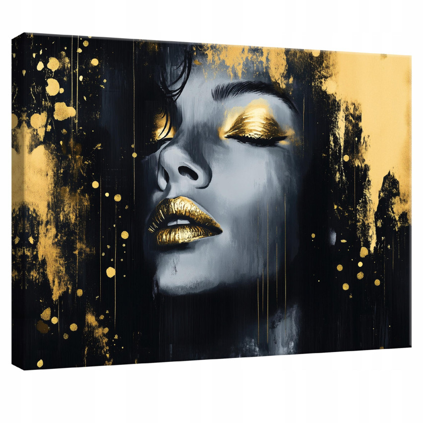 OBRAZ NA PŁÓTNIE ŚCIANĘ KOBIETA CZARNY DO SYPIALNI SALONU KUCHNI 40x30