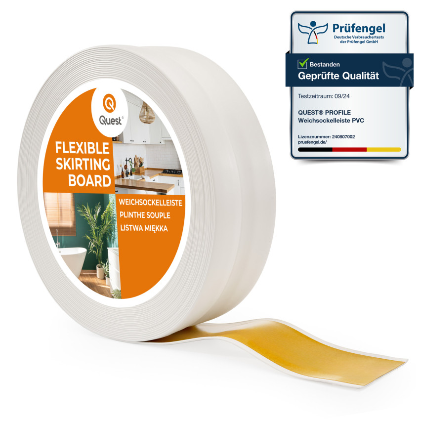 Listwa przypodłogowa samoprzylepna PCV 32x23mm Biały