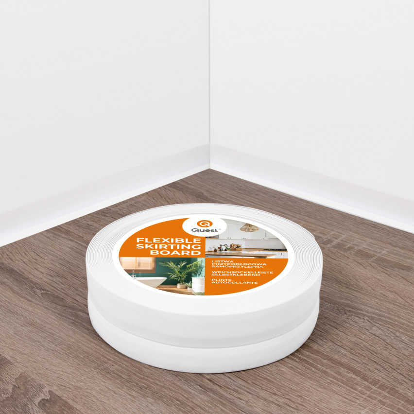 Listwa przypodłogowa samoprzylepna PCV 32x23mm Biały