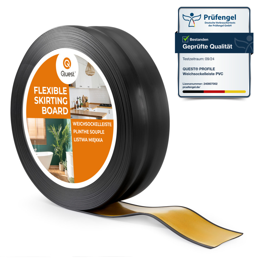 Listwa przypodłogowa samoprzylepna PCV 32x23mm czarny