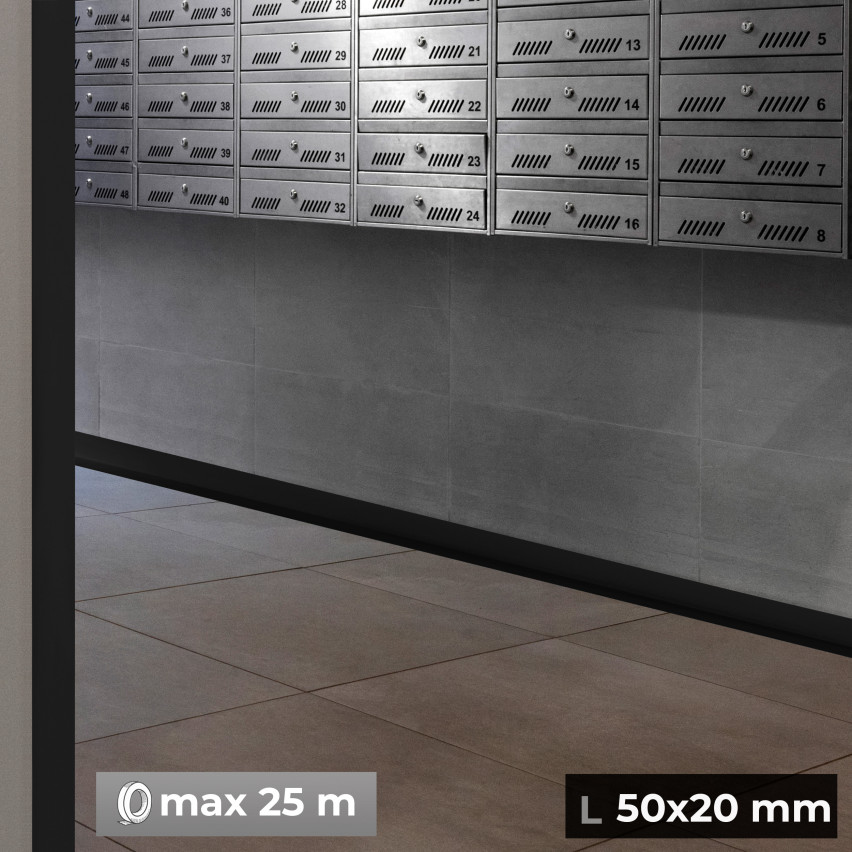 Listwa przypodłogowa samoprzylepna PCV 50x20mm jasnozielony