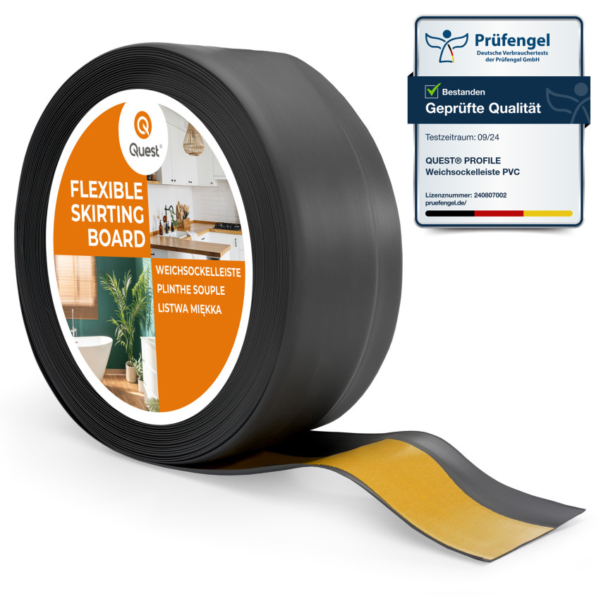 Listwa przypodłogowa samoprzylepna PCV 50x20mm Grafit