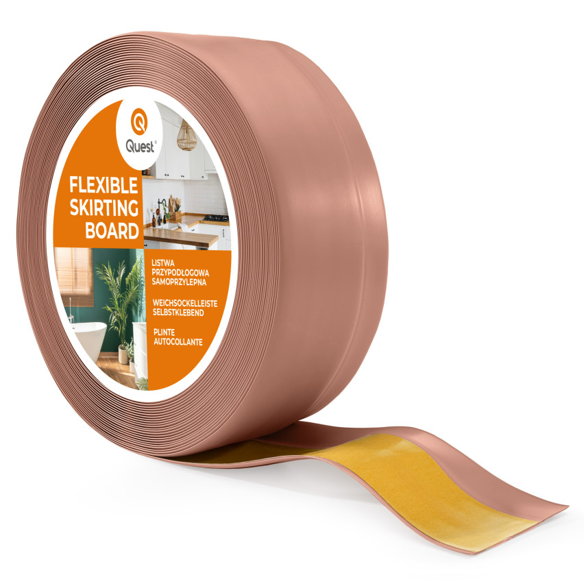 Listwa przypodłogowa samoprzylepna PCV 50x20mm jasny brąz