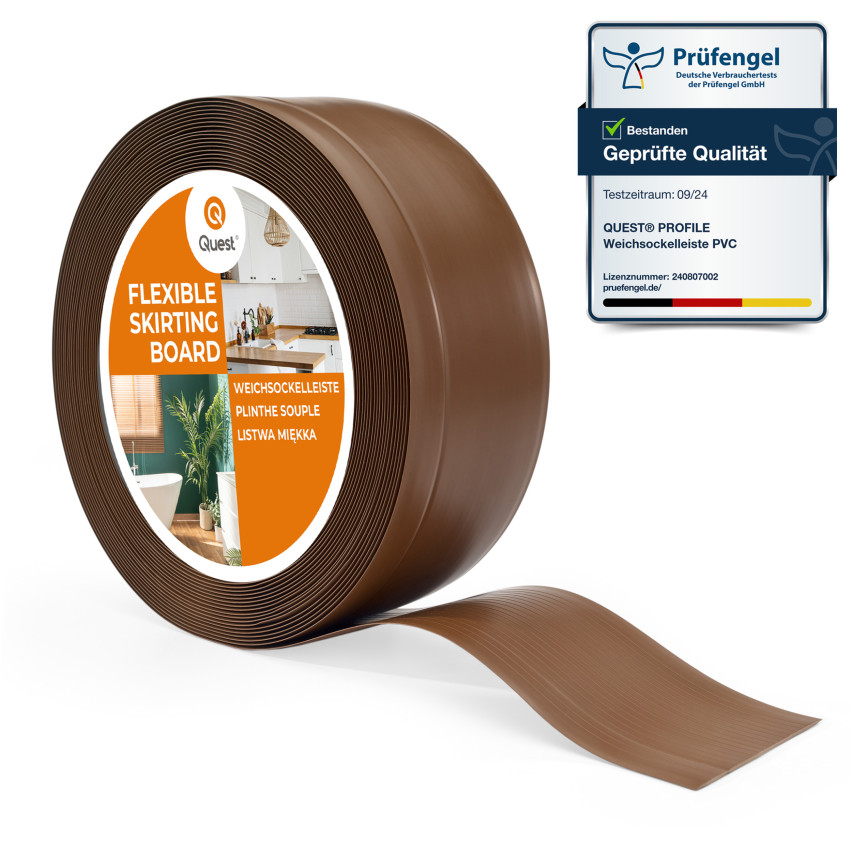 Listwa przypodłogowa PCV 70x20mm brązowa