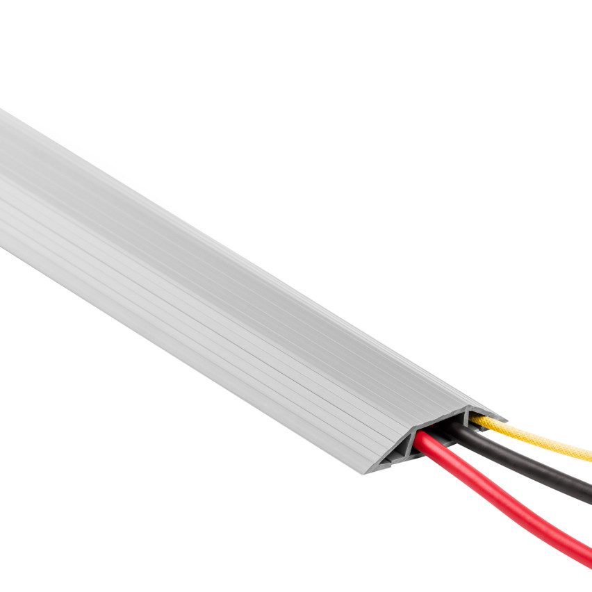 Listwa kablowa maskująca PCV – 200 cm, trapezowa, ciemnoszary