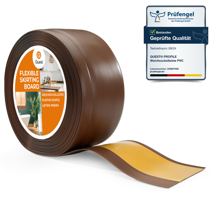Listwa przypodłogowa samoprzylepna PCV 100x25mm brązowa