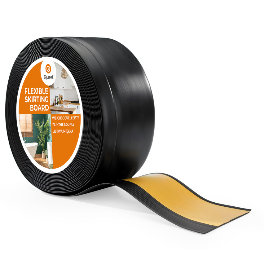 Listwa przypodłogowa samoprzylepna PCV 100x25mm czarna