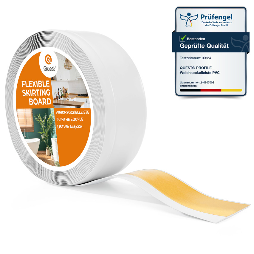 Listwa przypodłogowa samoprzylepna PCV 70x20mm biała