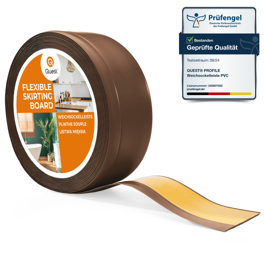 Listwa przypodłogowa samoprzylepna PCV 70x20mm brąz