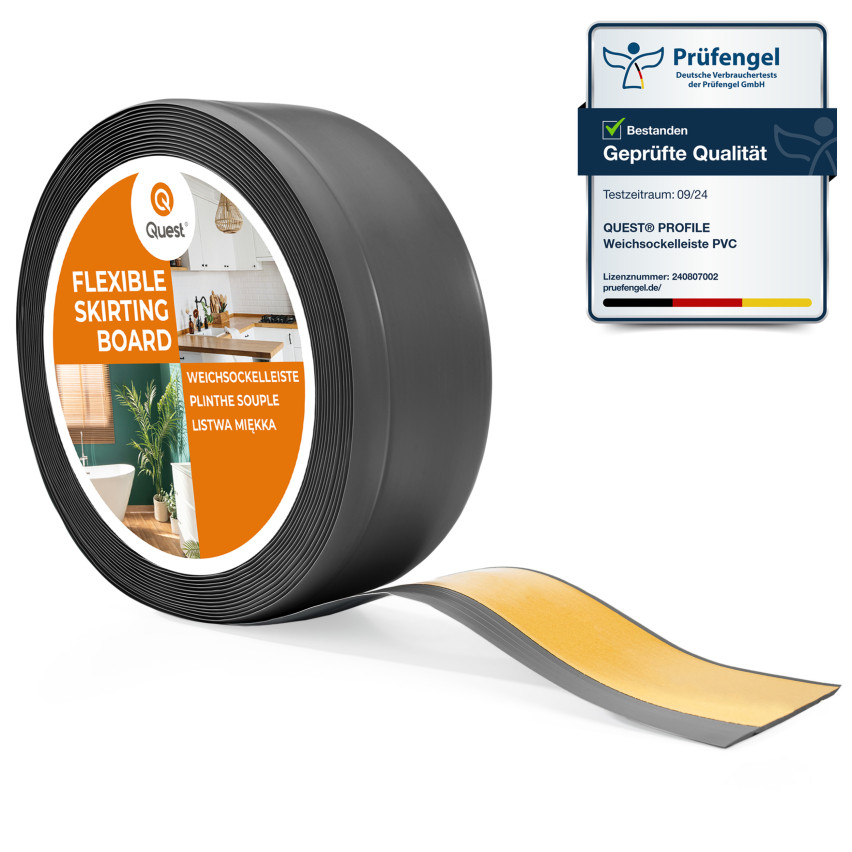 Listwa przypodłogowa samoprzylepna PCV 70x20mm ciemnoszary