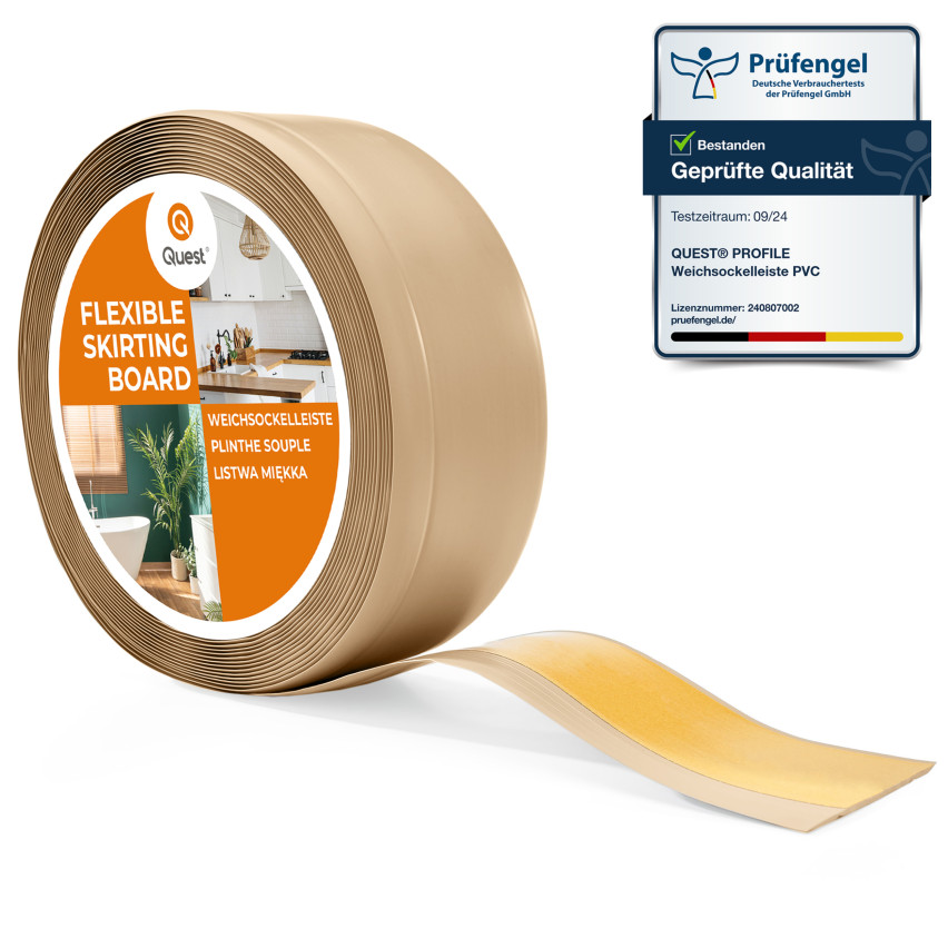 Listwa przypodłogowa samoprzylepna PCV 70x20mm, piaskowy