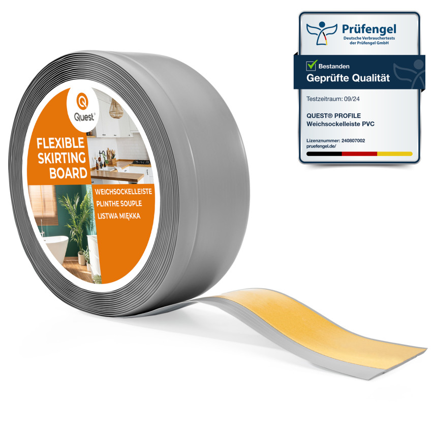 Listwa przypodłogowa samoprzylepna PCV 70x20mm szary