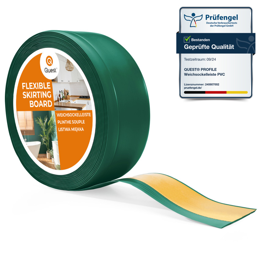 Listwa przypodłogowa samoprzylepna PCV 70x20mm, zielony