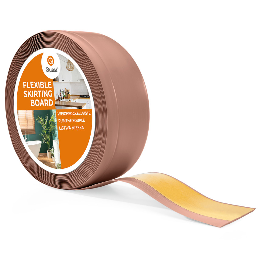 Listwa przypodłogowa samoprzylepna PCV 70x20mm, jasny brąz