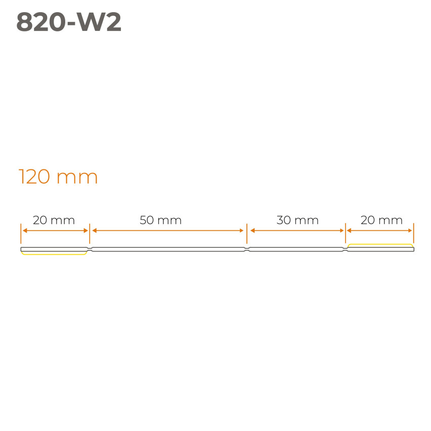Listwa wielofunkcyjna z PCV 4in1 – samoprzylepny panel wykończeniowy, 120mm, biały