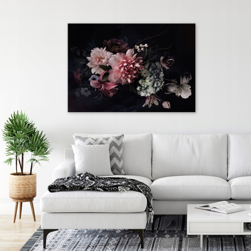 Obraz KWIATY NOWOCZESNY Płótno Sypialnia 120x80