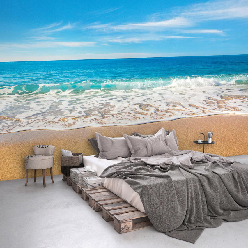 FOTOTAPETA PLAŻA MORZE DO SYPIALNI SALONU TAPETA NA FLIZELINIE 300x210