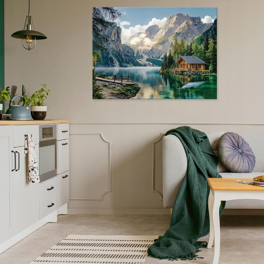 OBRAZ NA PŁÓTNIE ŚCIANĘ GÓRY NATURA WIDOK DO SYPIALNI SALONU KUCHNI 120x80