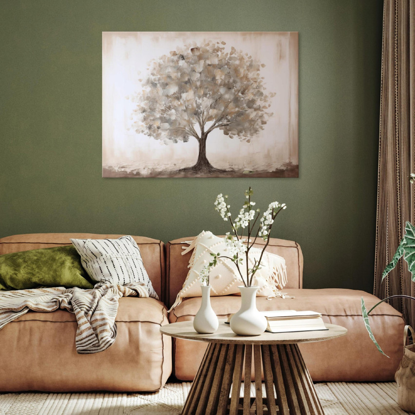 OBRAZ NA PŁÓTNIE ŚCIANĘ ABSTRAKCJA DRZEWO VINTAGE DO SYPIALNI SALONU 120x80