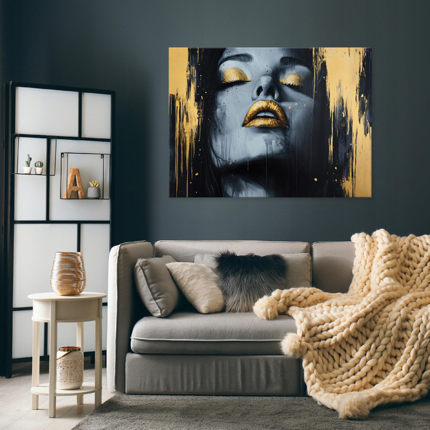 OBRAZ NA PŁÓTNIE ŚCIANĘ ABSTRAKCJA KOBIETA DO SYPIALNI SALONU KUCHNI 100x70