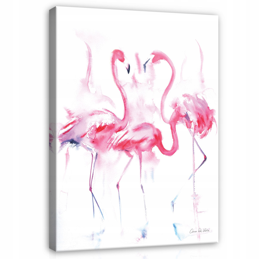 Obraz DO POKOJU DZIECKA Flamingi Na Płótnie 100x70