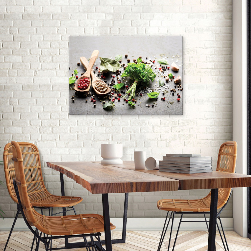 Obraz Do Kuchni Na Płótnie Przyprawy Zioła 60x40