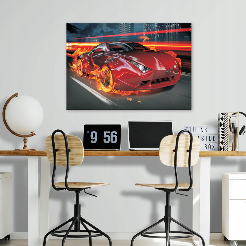 Obraz DO POKOJU DZIECKA Młodzieżowego Auto 120x80