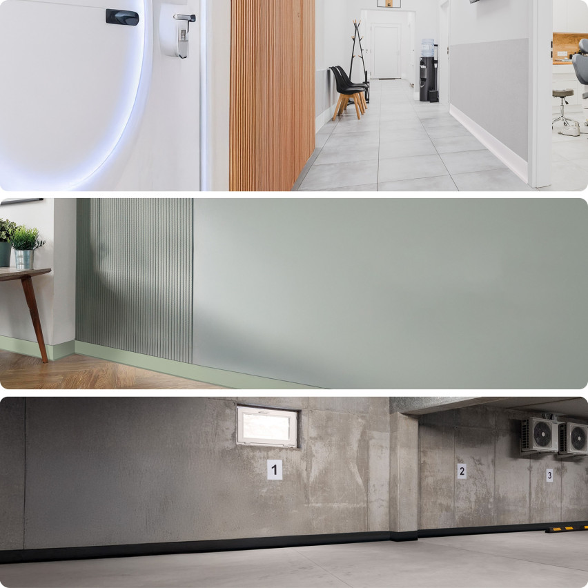 Listwa przypodłogowa samoprzylepna PCV 50x20mm Grafit
