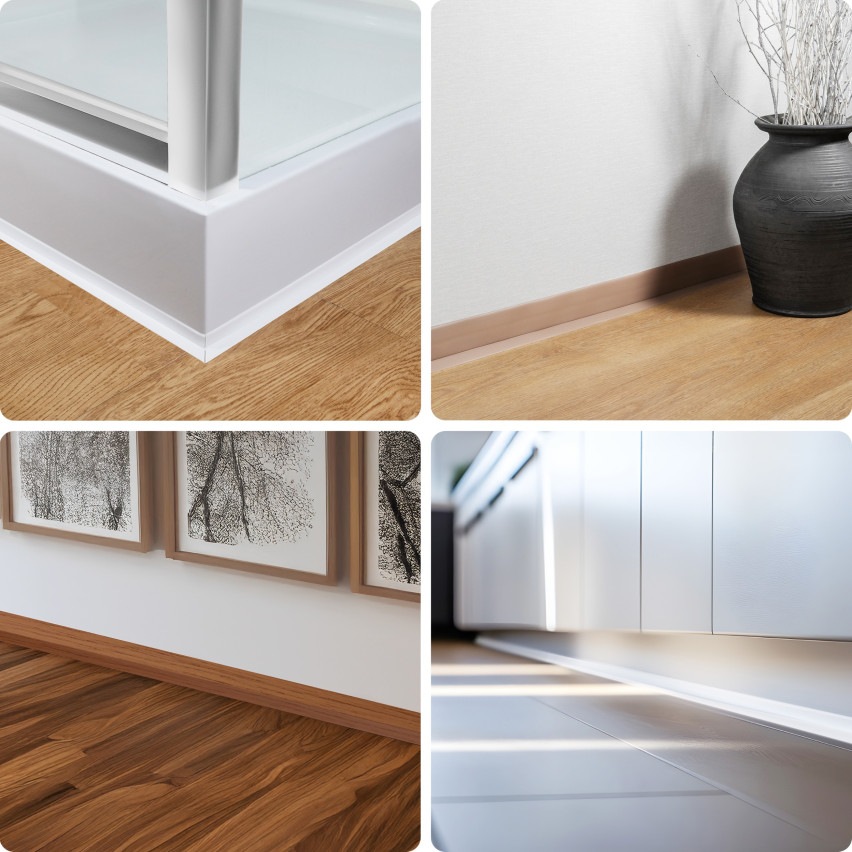 Listwa przypodłogowa samoprzylepna PCV 50x20mm Grafit